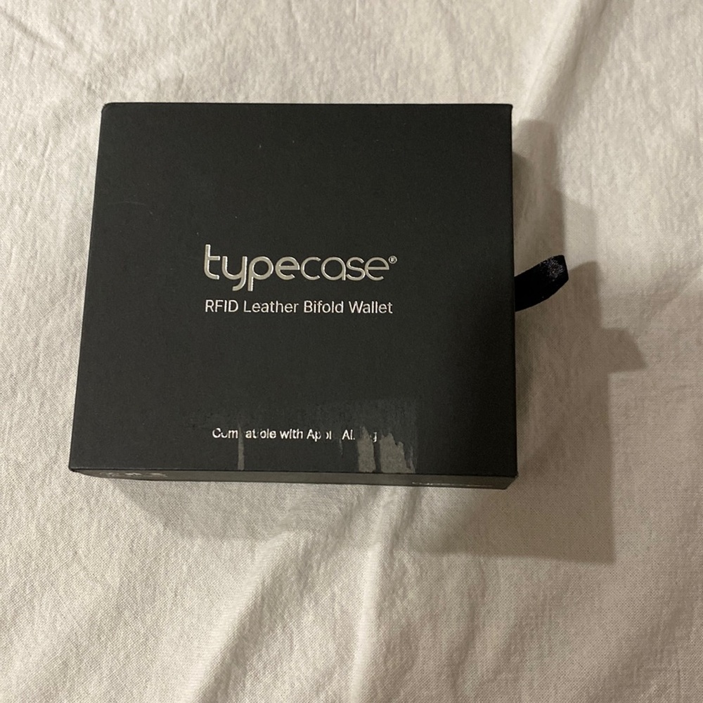 Typecast RFID leather bifold wallet, new